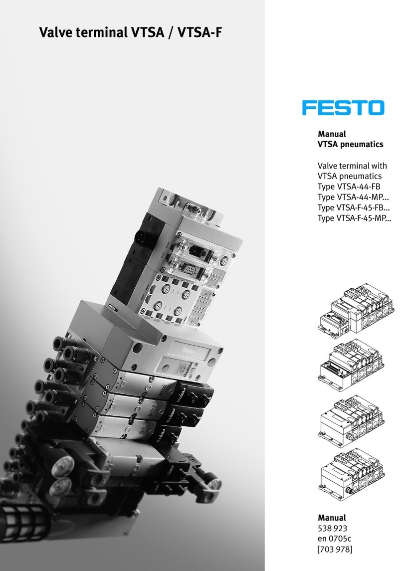 Festo VTSA Series User manual Festo VTSA Series User manual