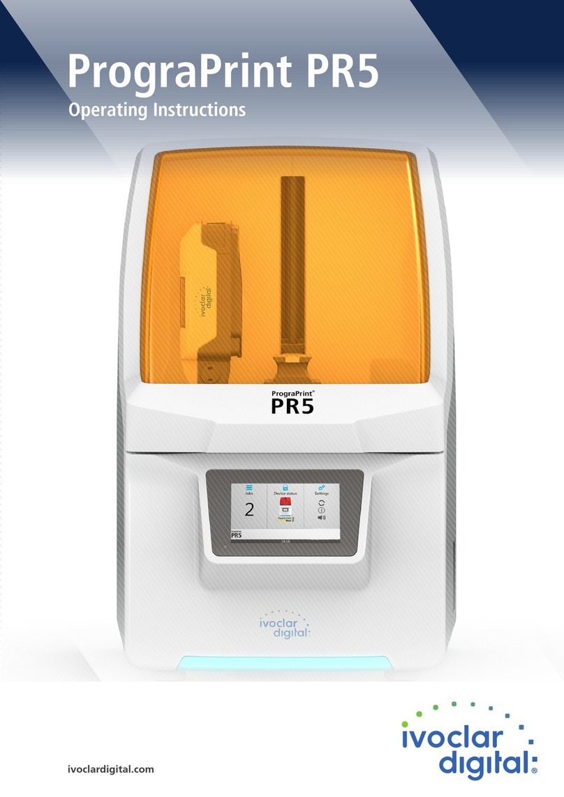 Ivoclar digital PrograPrint PR5 operating instructions