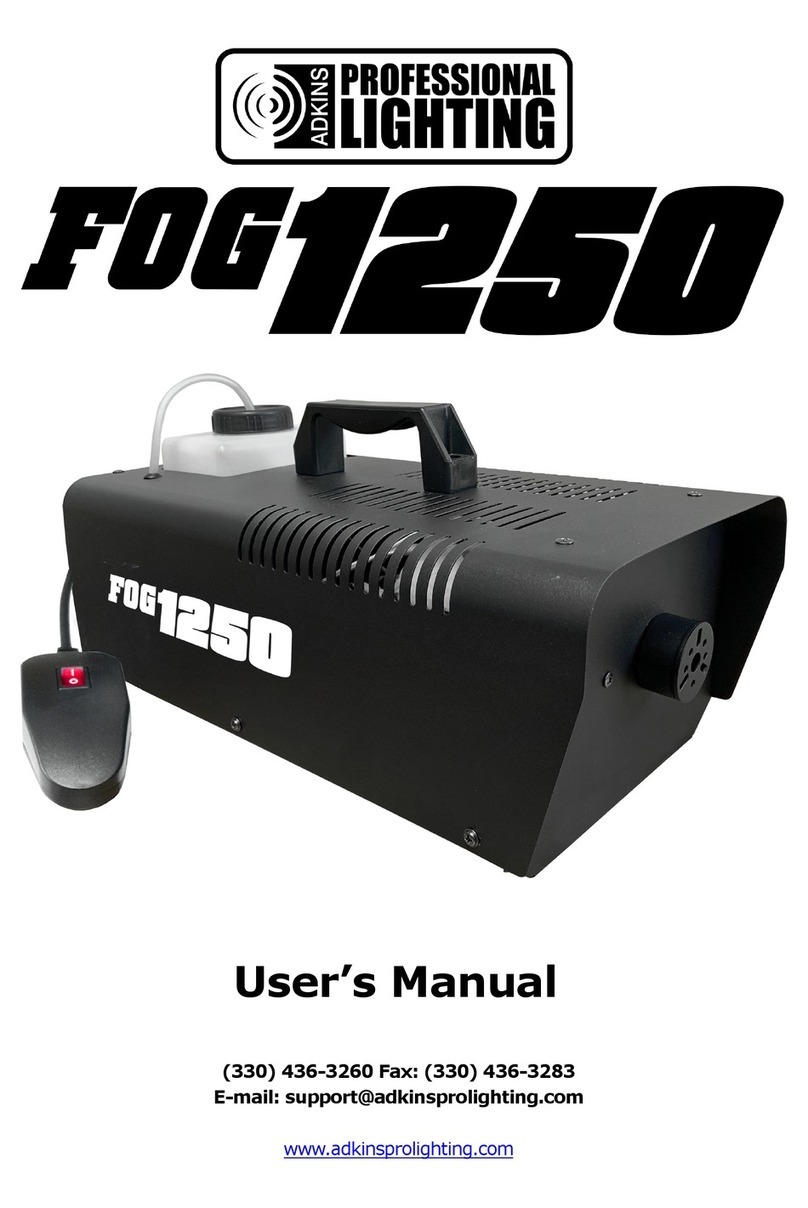Adkins Fog1250 user manual