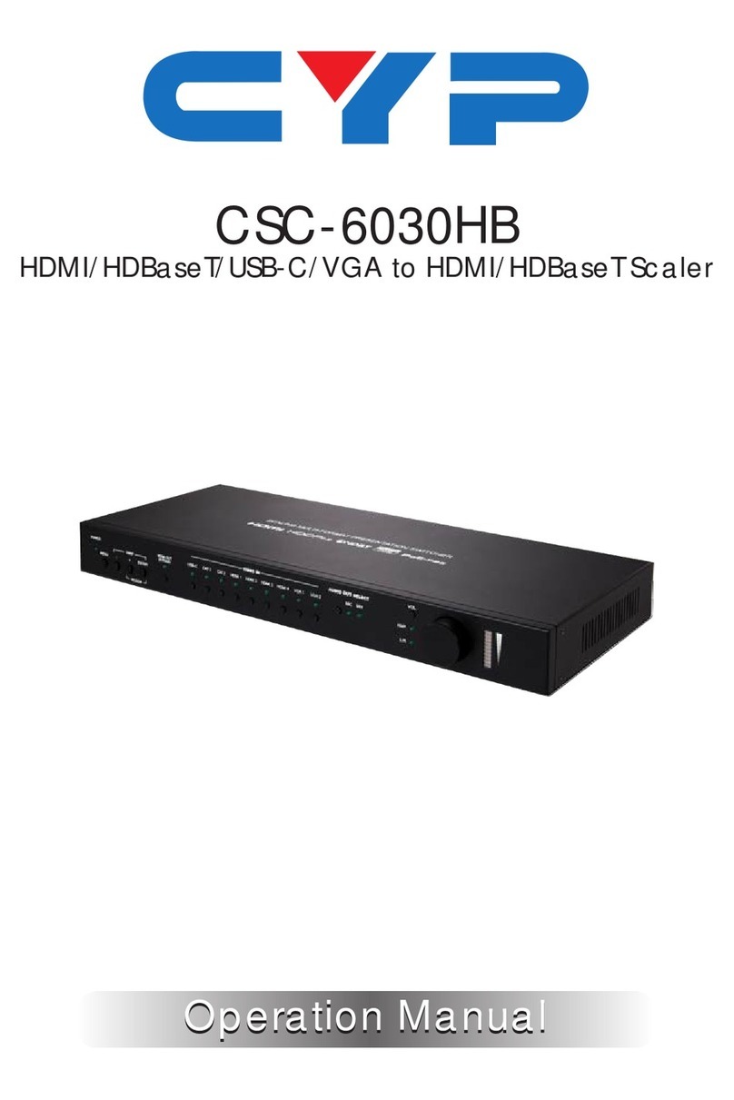 CYP CSC-6030HB User manual