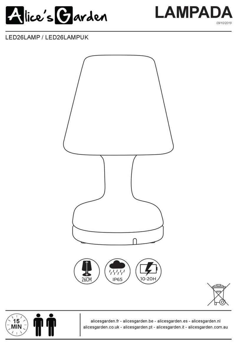 Alice's Garden LAMPADA manual