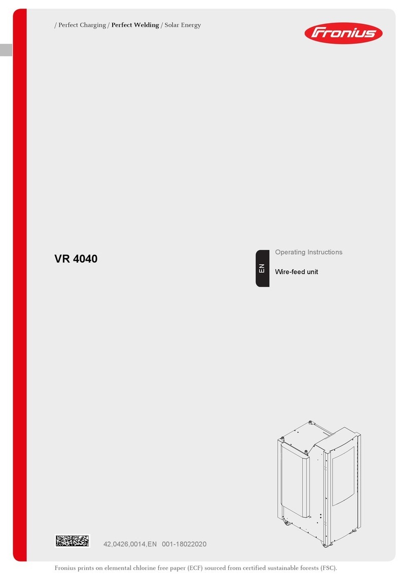 FRO­NIUS VR 4040 operating instructions