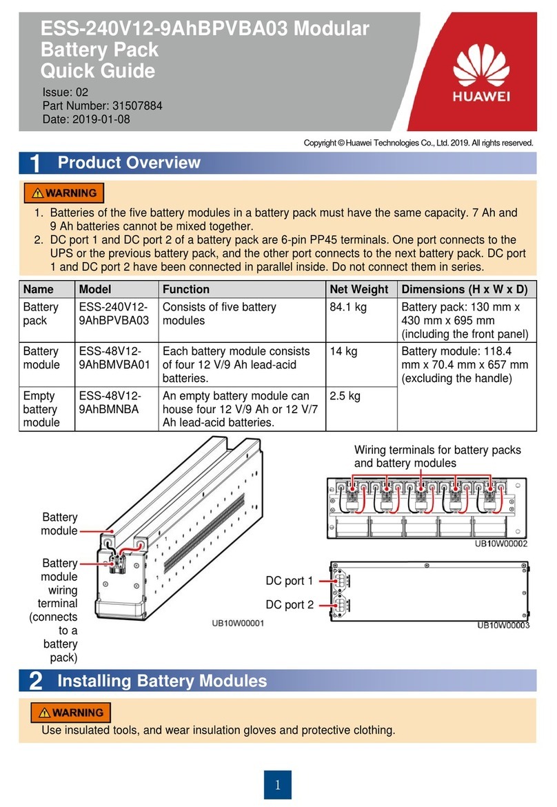 Huawei ESS-240V12-9AhBPVBA03 User manual Huawei ESS-240V12-9AhBPVBA03 User manual