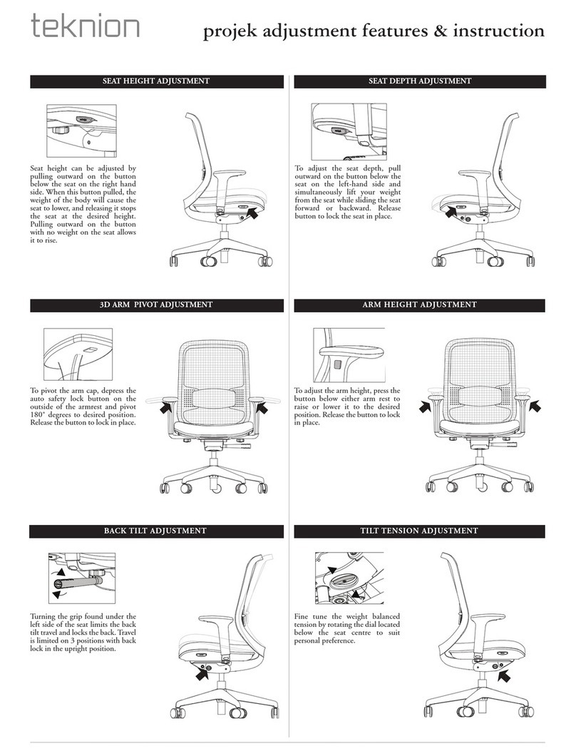 Teknion Projek Owner's manual Teknion Projek Owner's manual