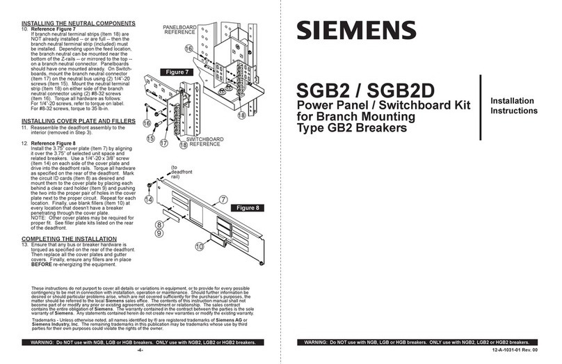 Siemens SGB2 User manual Siemens SGB2 User manual