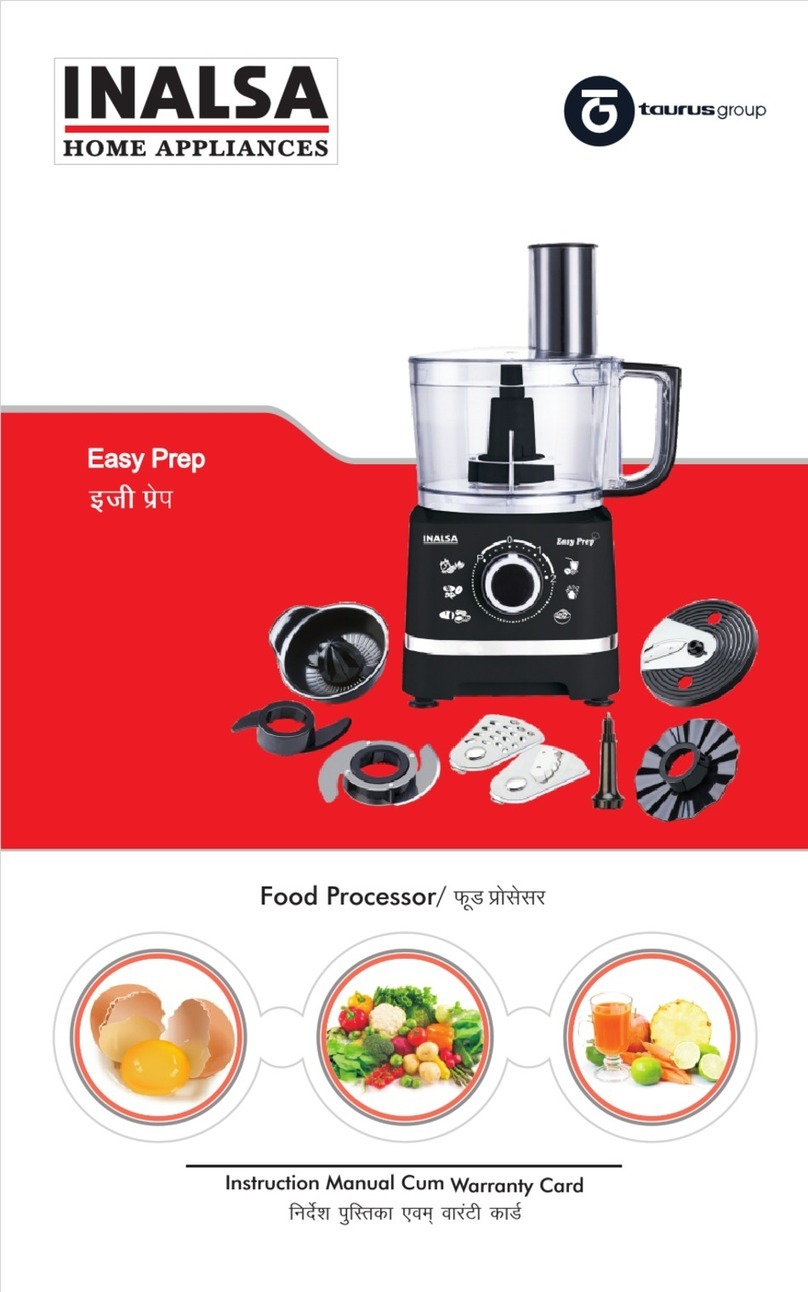 Taurus INALSA Easy Prep User manual