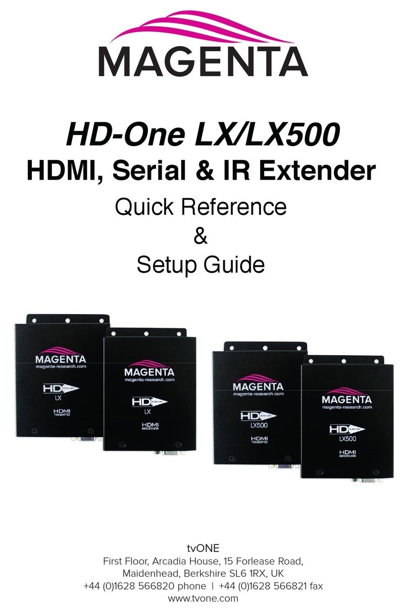 Magenta HD-One LX Quick reference & setup guide