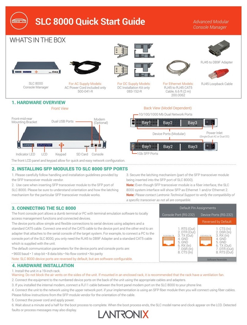 Lantronix SLC 8000 User manual