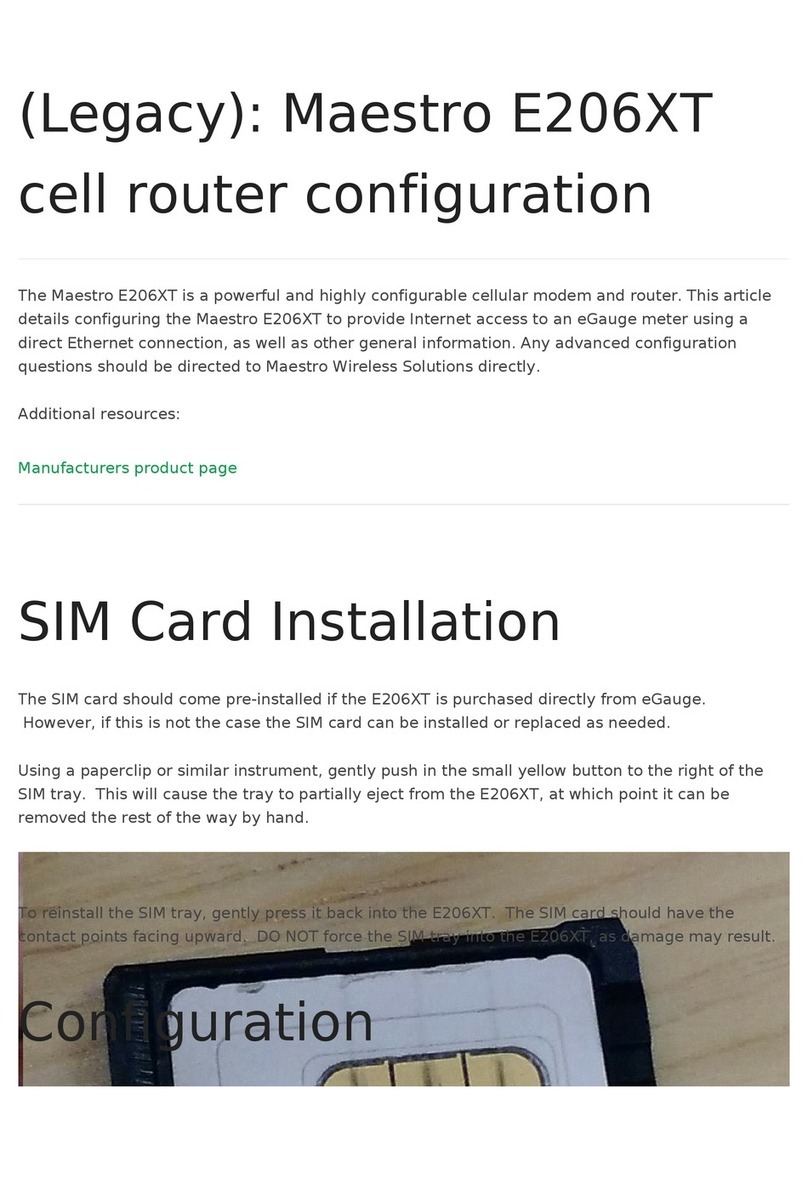 Maestro E206XT quick start guide