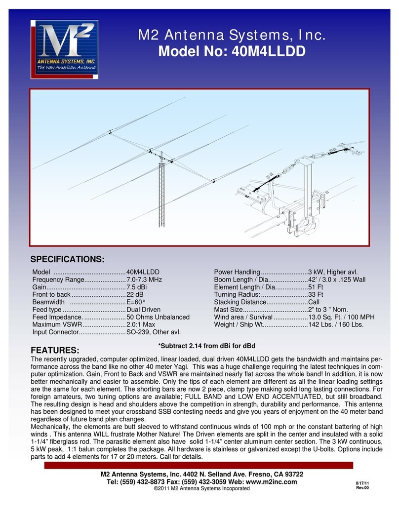 M2 Antenna Systems 40M4LLDD Assembly manual