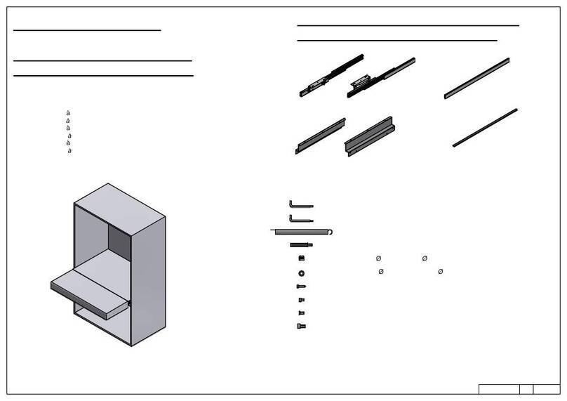 Hafele Opla' Folding 78.1700.25 F Assembly instructions Hafele Opla' Folding 78.1700.25 F Assembly instructions