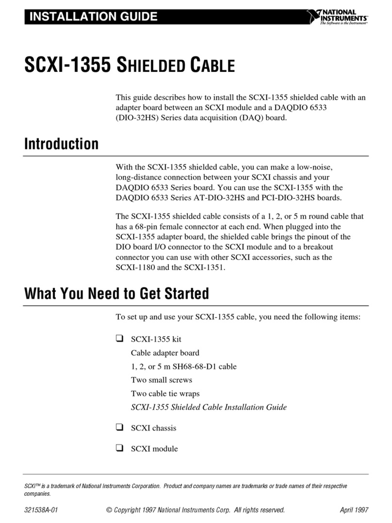 National Instruments SCXI-1355 User manual