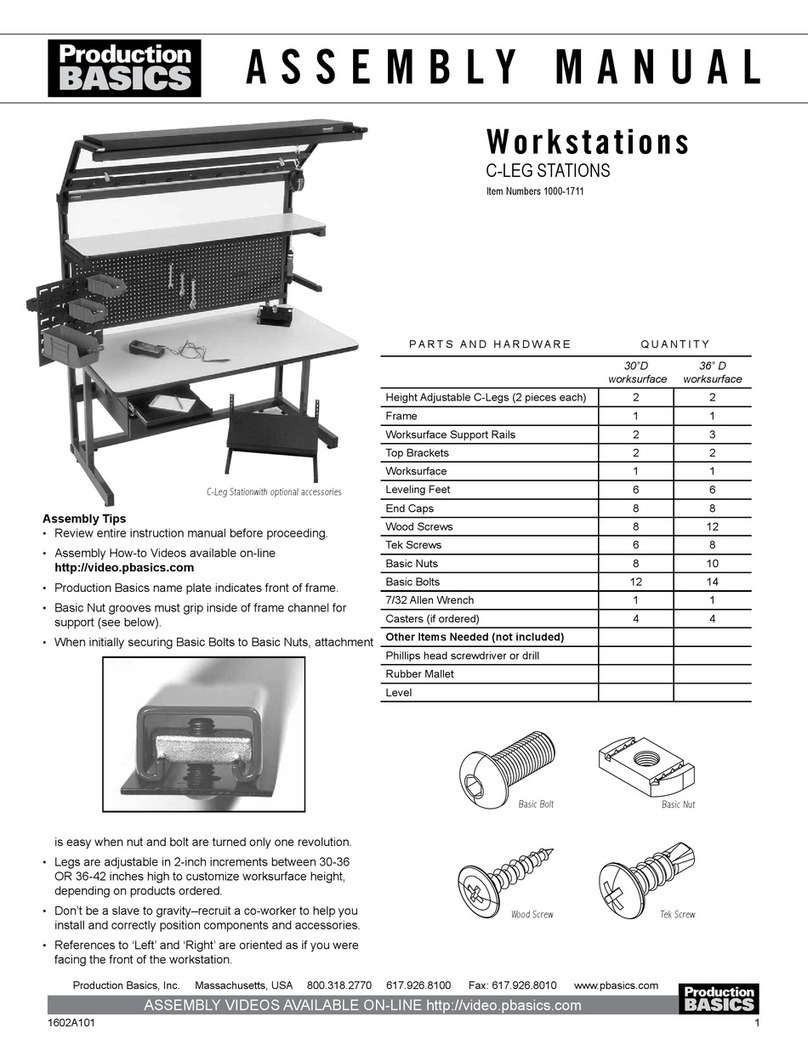 Production Basics 1000-1711 Assembly manual