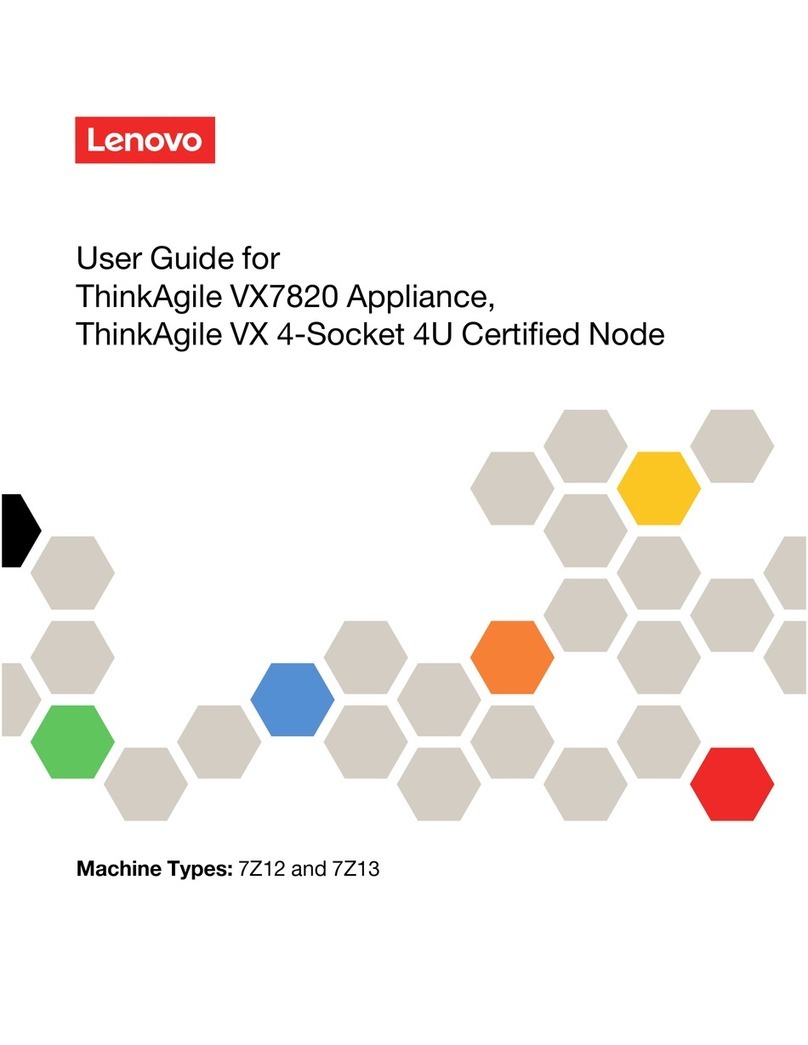 Lenovo ThinkAgile VX7820 User manual Lenovo ThinkAgile VX7820 User manual