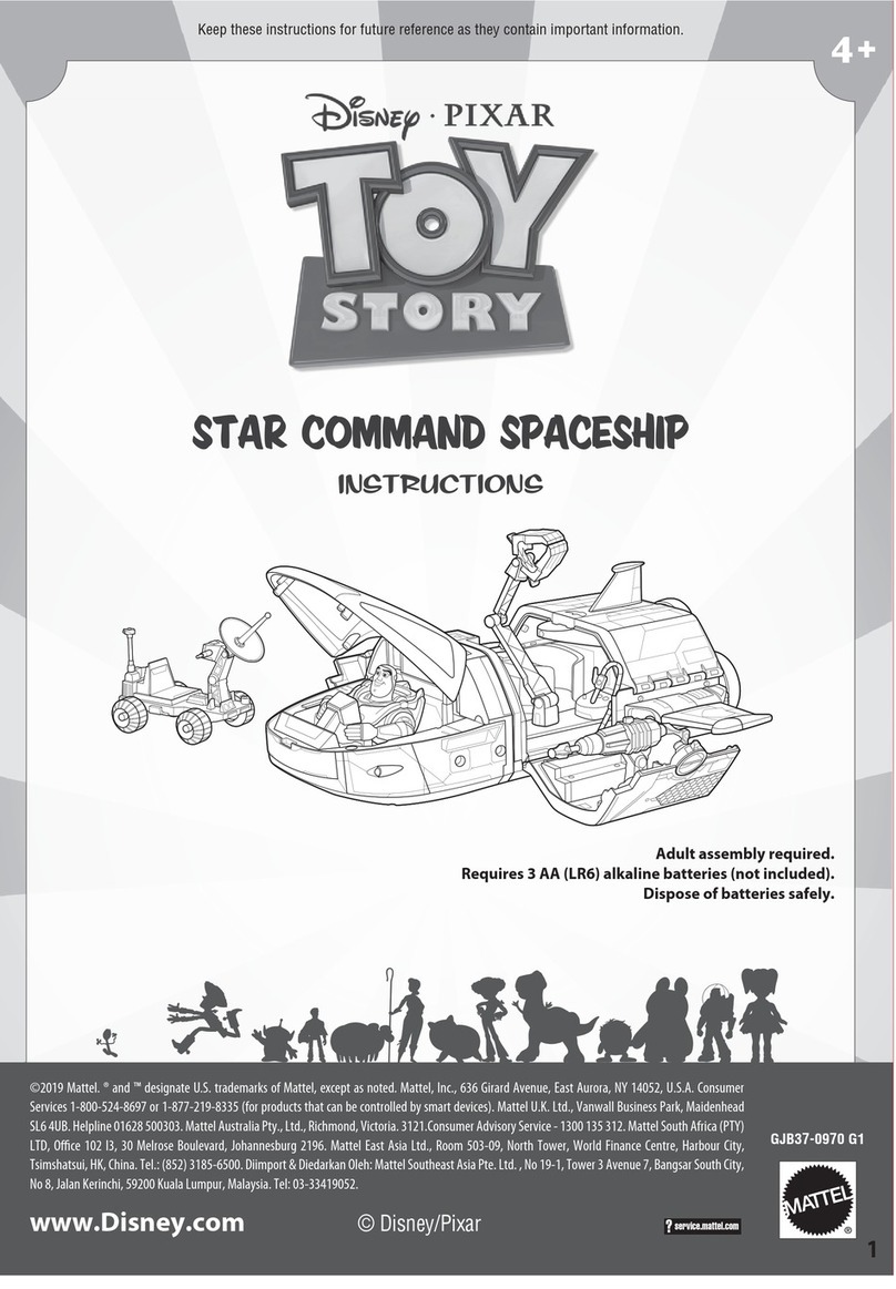 Mattel Disney TOY STORY STAR COMMAND SPACESHIP... User manual
