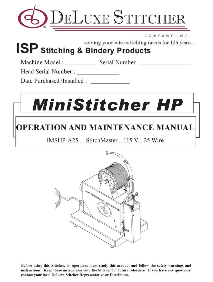 DeLuxe Stitcher MiniStitcher HP User manual