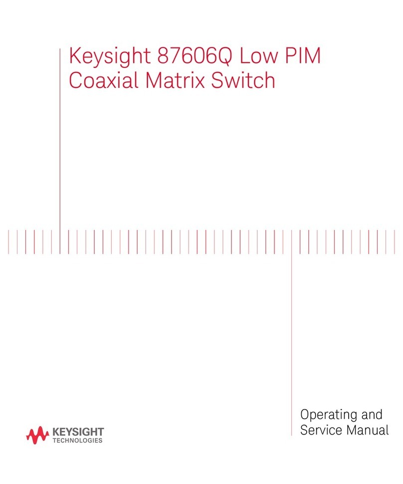 Keysight Technologies 87606Q Operating and service manual