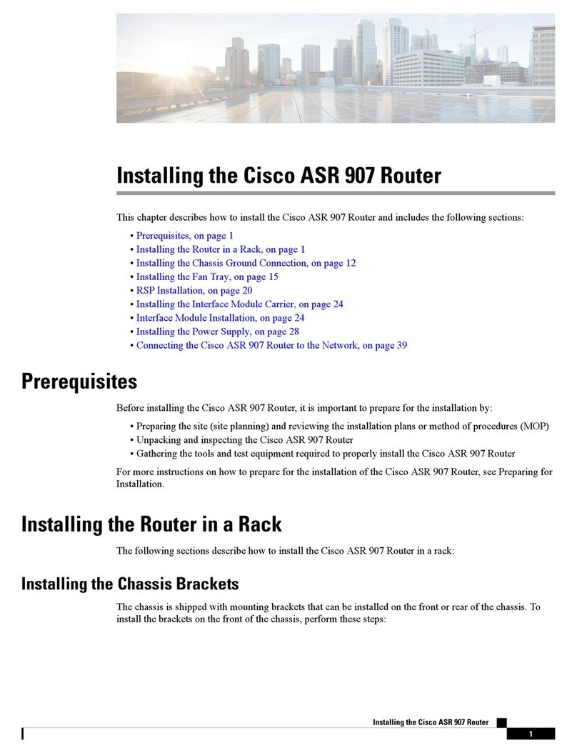 Cisco ASR 907 Instruction Manual Cisco ASR 907 Instruction Manual