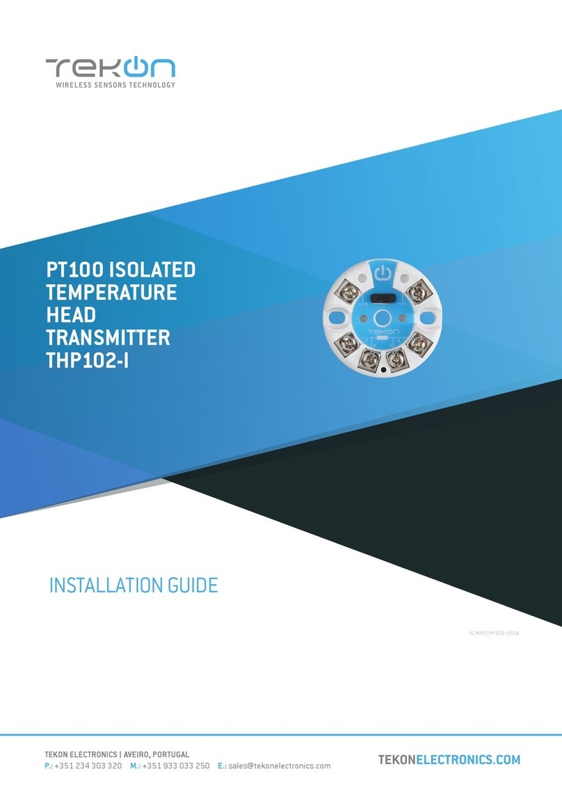 Tekon PT100 installation guide