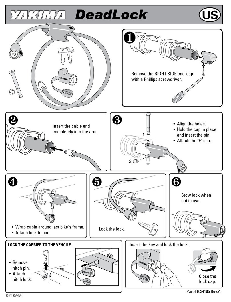 Yakima DeadLock User manual Yakima DeadLock User manual