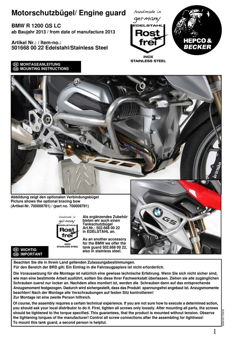 hepco & becker 501668 00 22 User manual