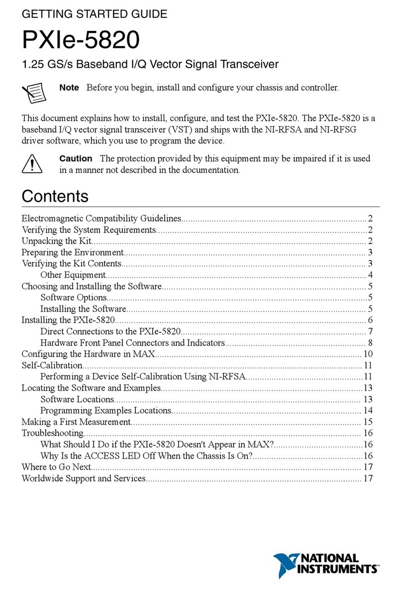 National Instruments PXIe-5820 Getting started guide