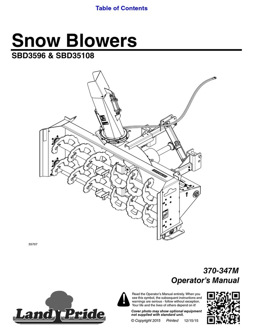 Land Pride SBD3596 Operator's manual