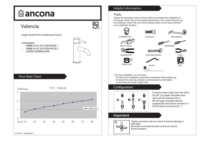 Ancona Valencia Series manual