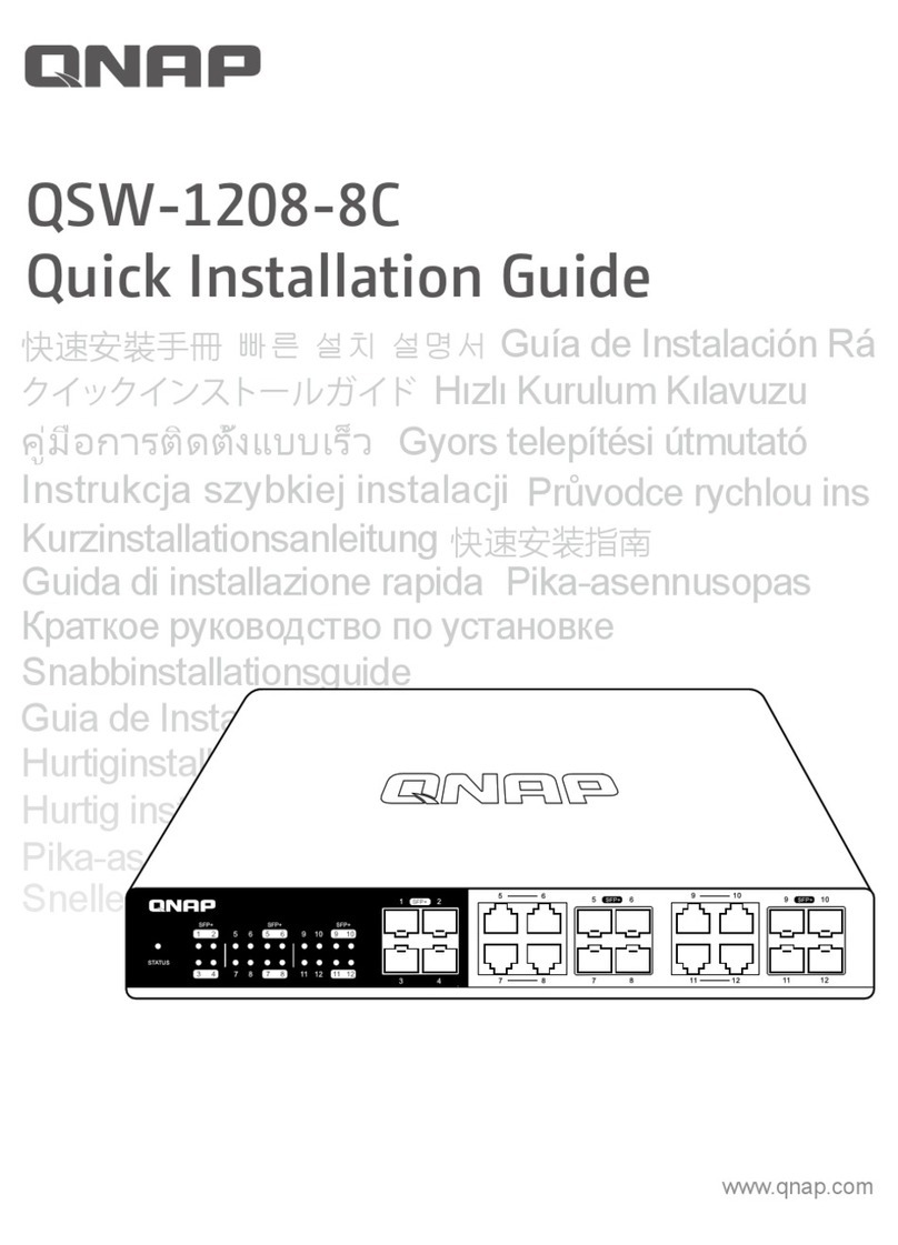 QNAP QSW-1208-8C Quick installation guide
