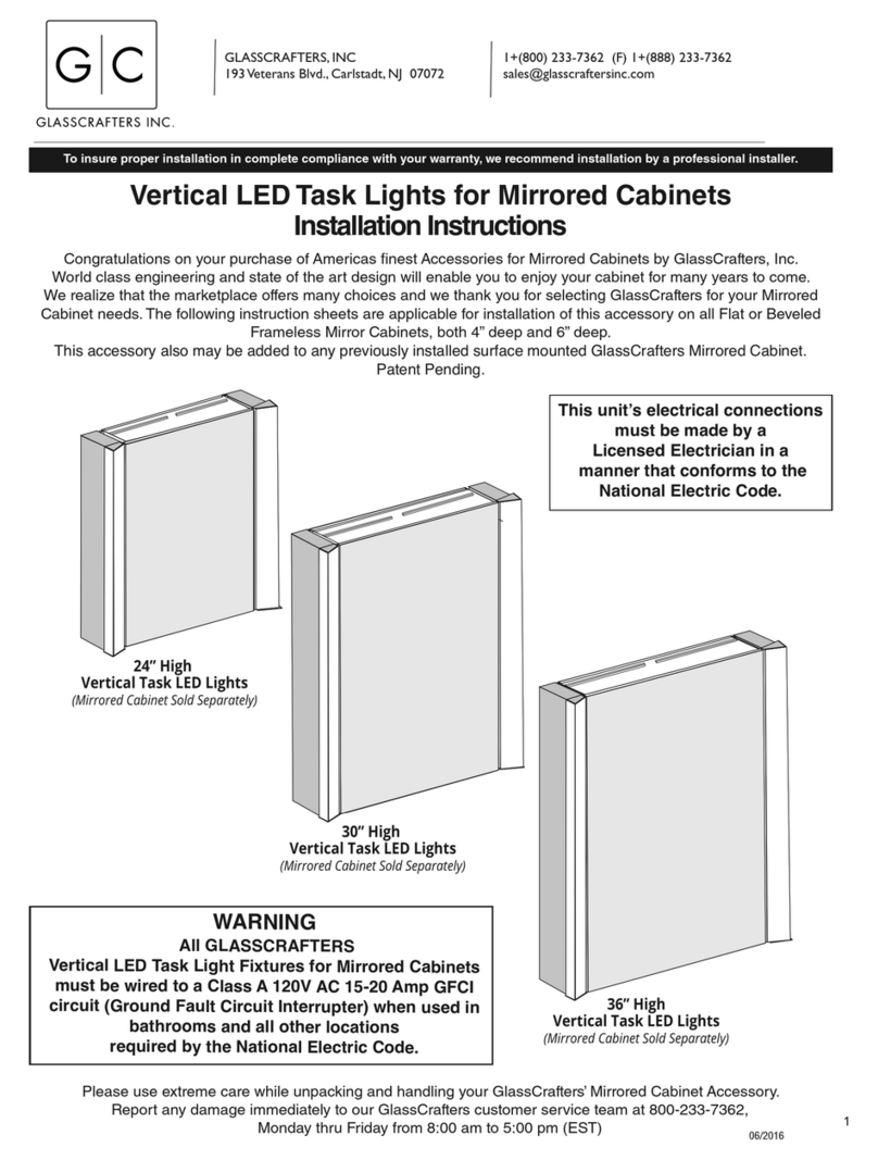 GlassCrafters GC1624 installation instructions