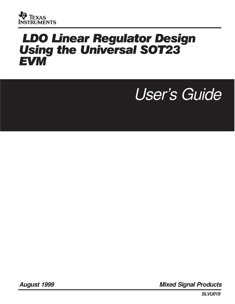 Texas Instruments SLVP125 EVM User manual Texas Instruments SLVP125 EVM User manual