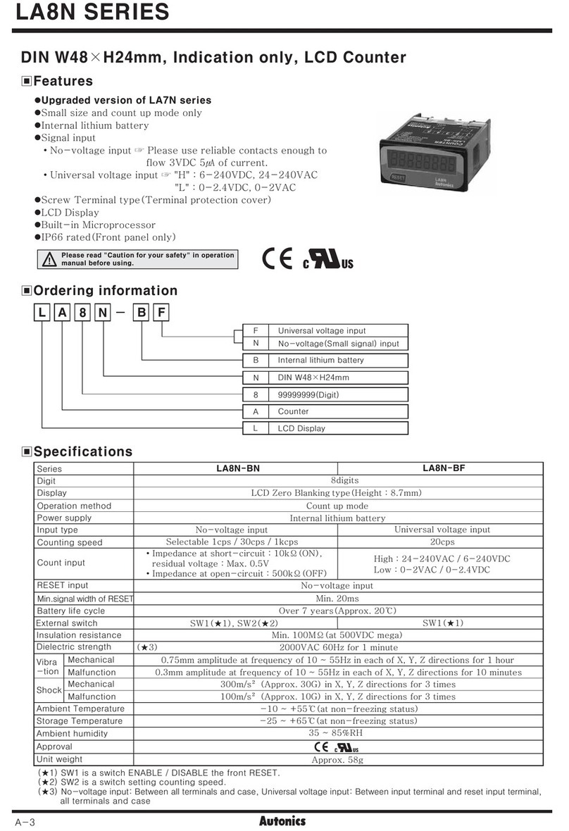 Autonics LA8N Series User manual