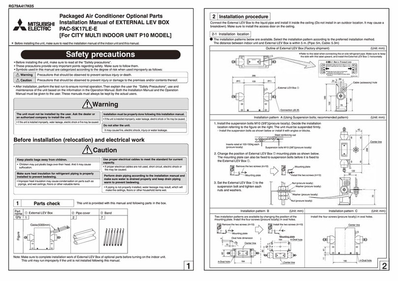 Mitsubishi Electric PAC-SK17LE-E User manual