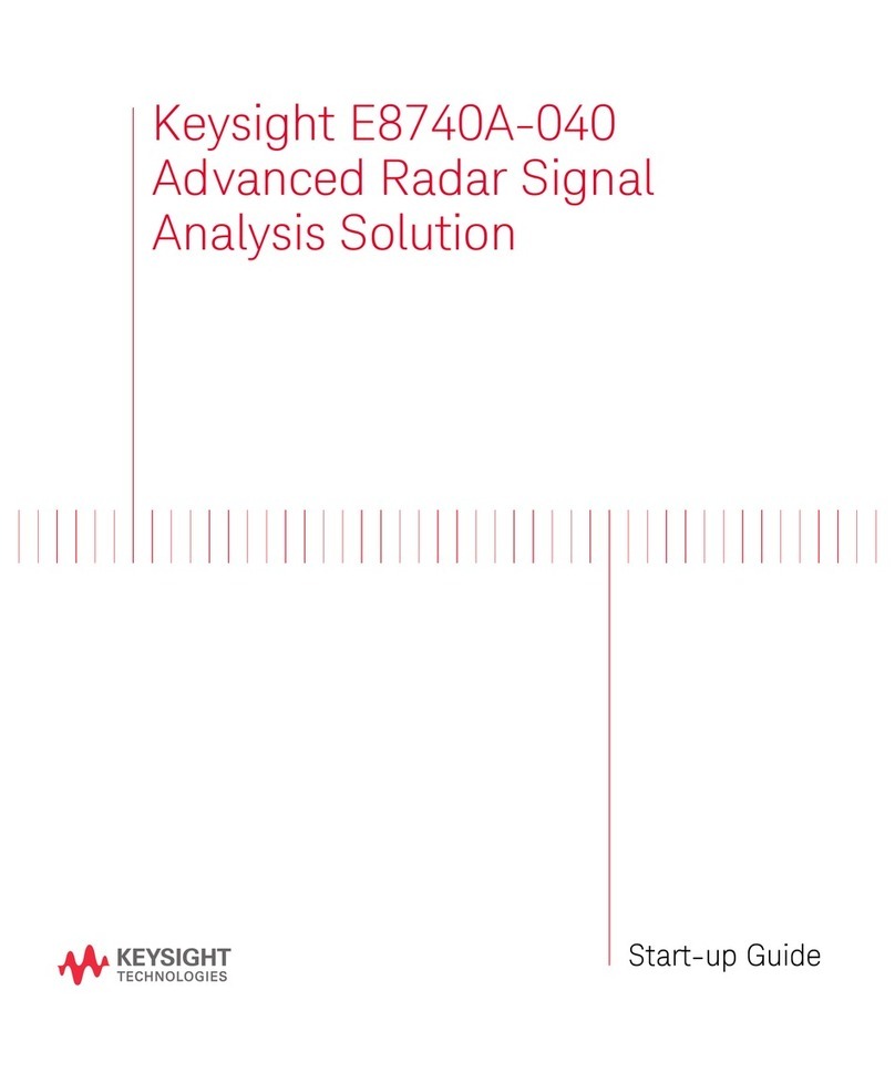 Keysight Technologies E8740A-040 Startup guide