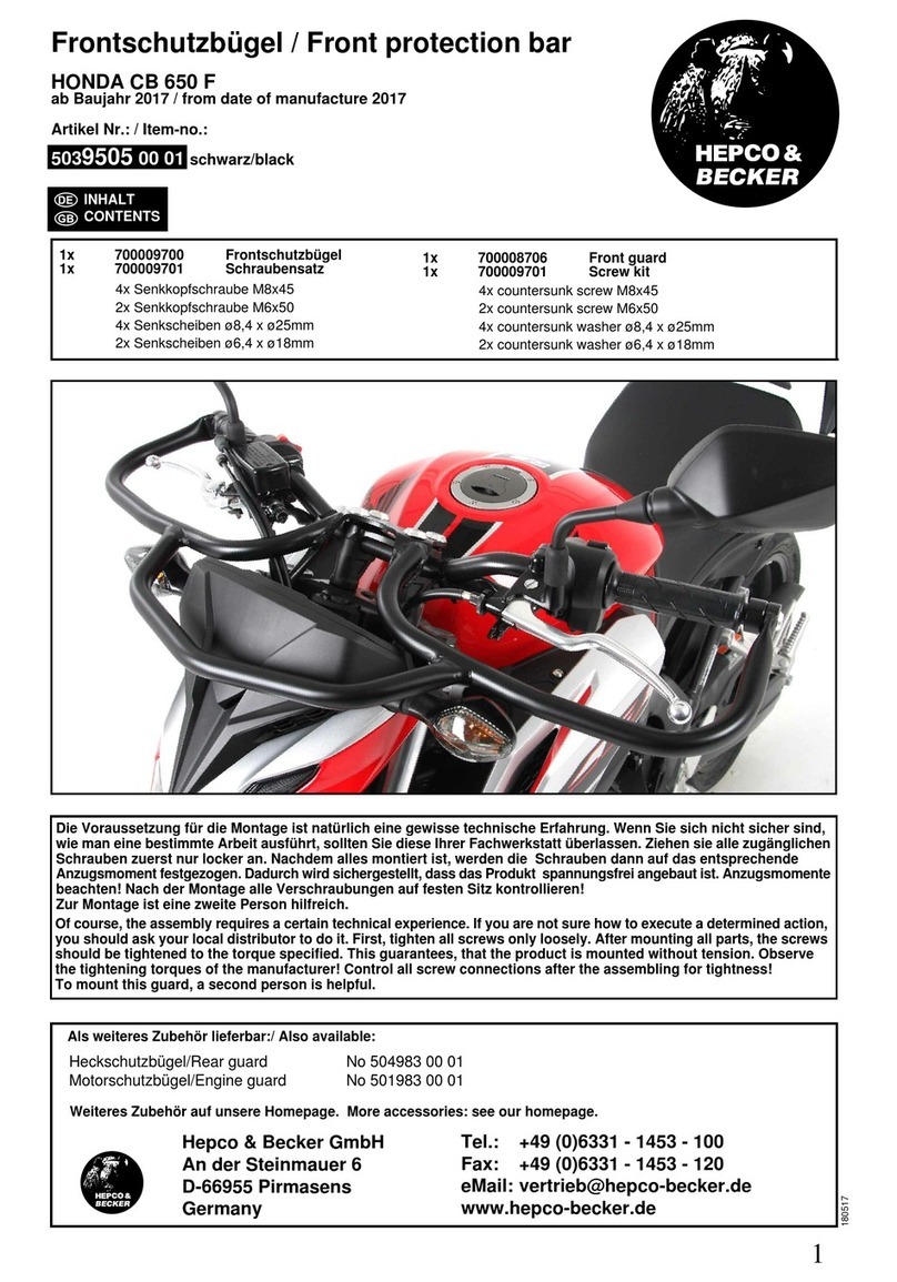 hepco & becker 5039505 00 01 User manual