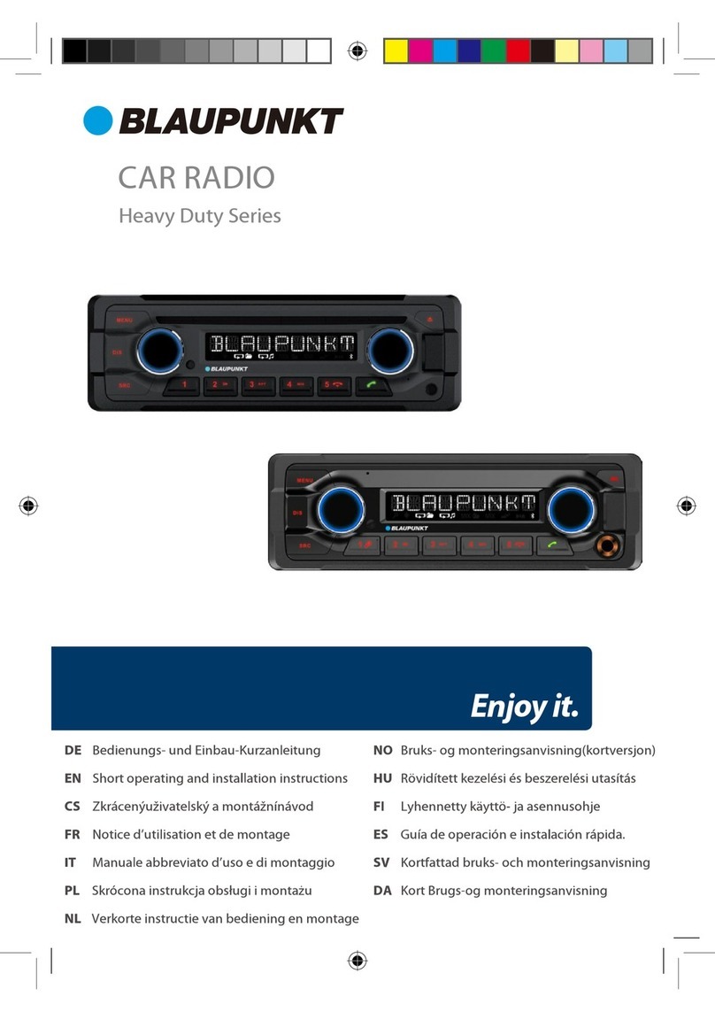 Blaupunkt Heavy Duty 324 DAB Series User manual