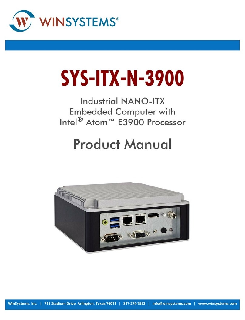 WinSystems SYS-ITX-N-3900 product manual