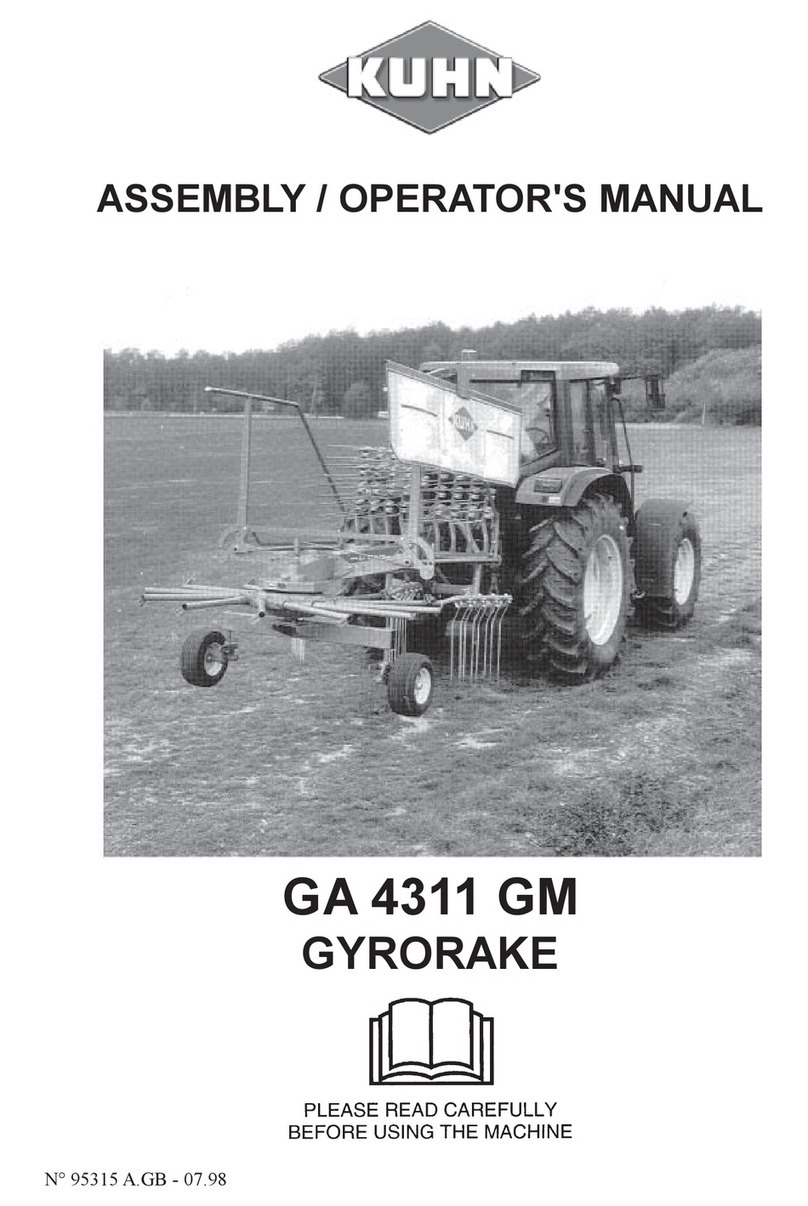 KUHN GA 4311 GM Assembly & operators manual