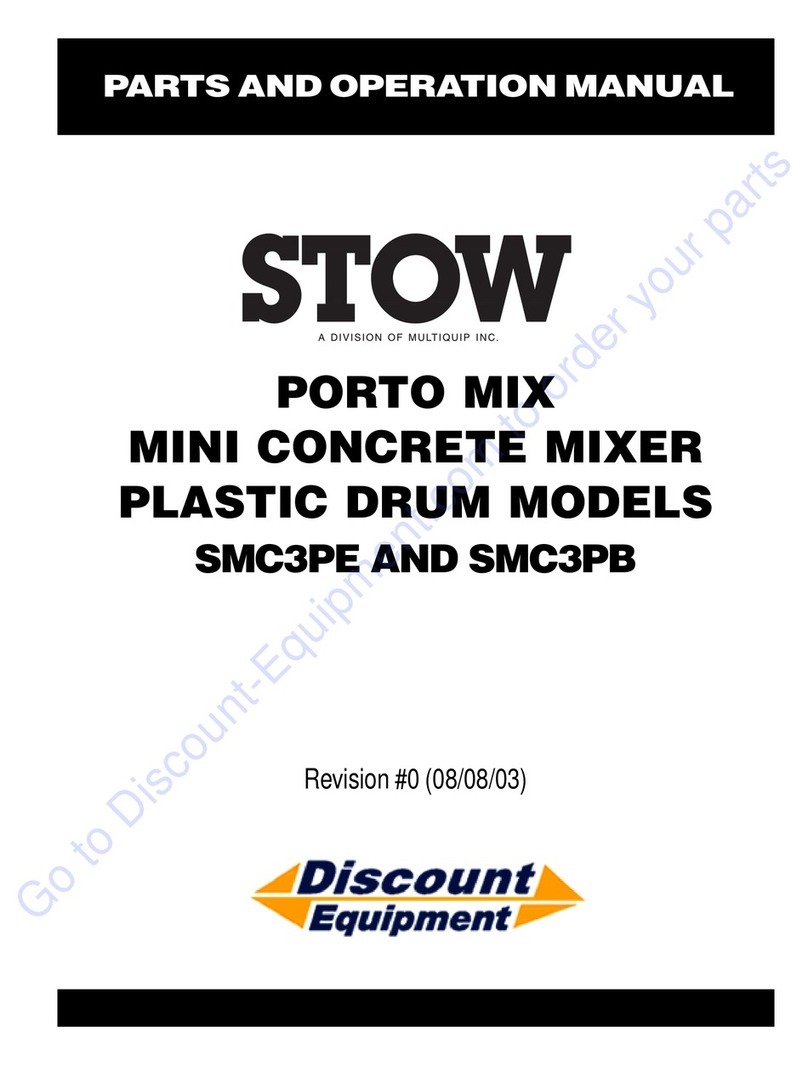 MULTIQUIP STOW PORTO MIX SMC3PE User manual