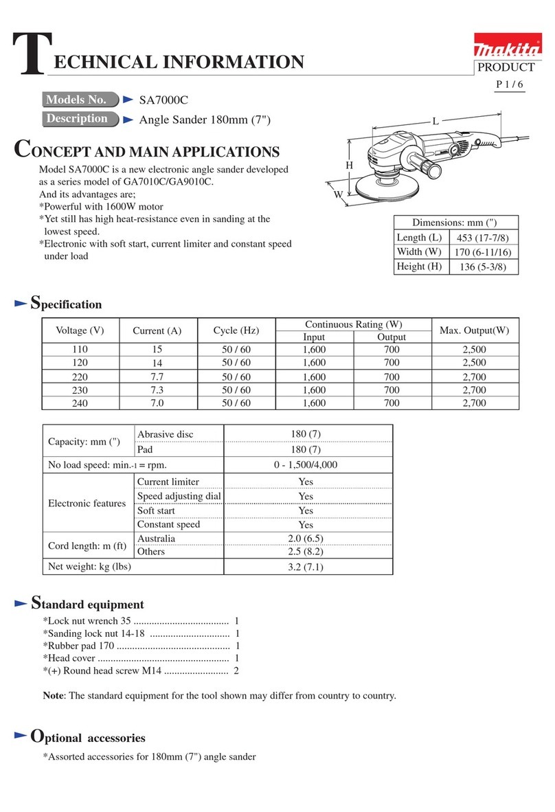 Makita SA7000C Manual