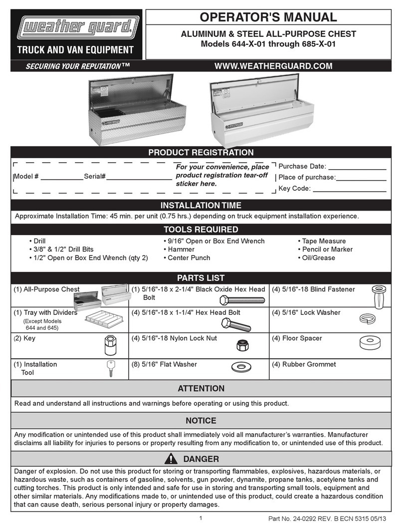 Weather Guard 644-X-01 Operator's manual