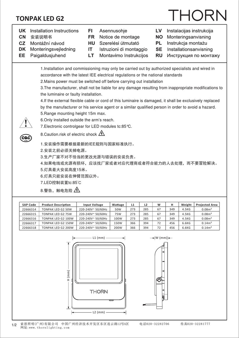 Thorn TONPAK LED G2 User manual
