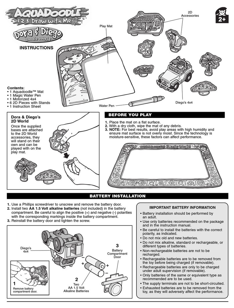 Spinmaster AquaDoodle Dora & Diego Doodle World User manual Spinmaster AquaDoodle Dora & Diego Doodle World User manual