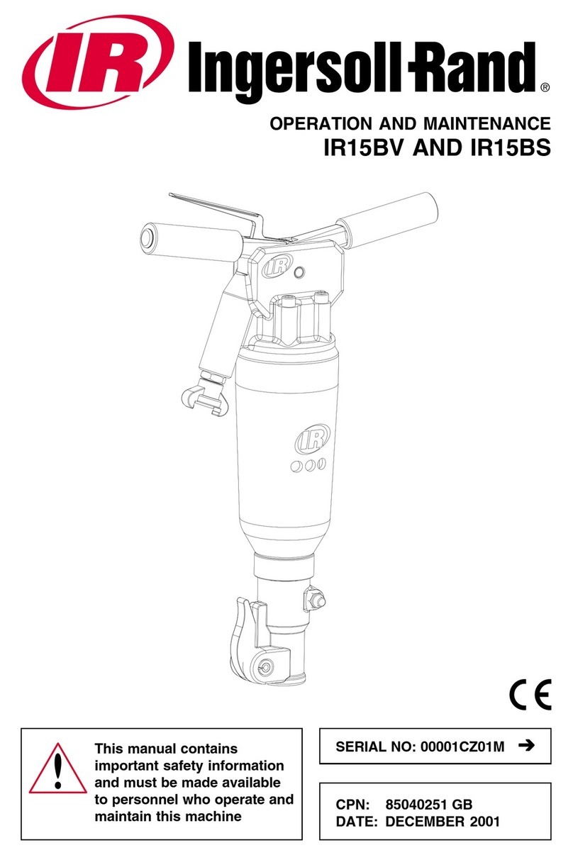 Ingersoll-Rand IR15BV Operation and maintenance Ingersoll-Rand IR15BV Operation and maintenance