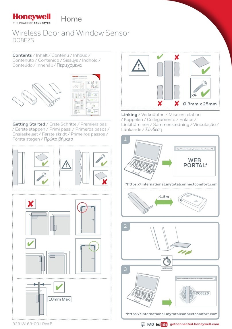 Honeywell Home DO8EZS User manual