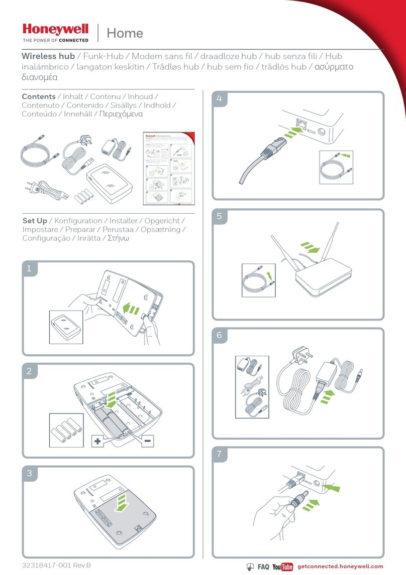 Honeywell Home HS9HUB User manual