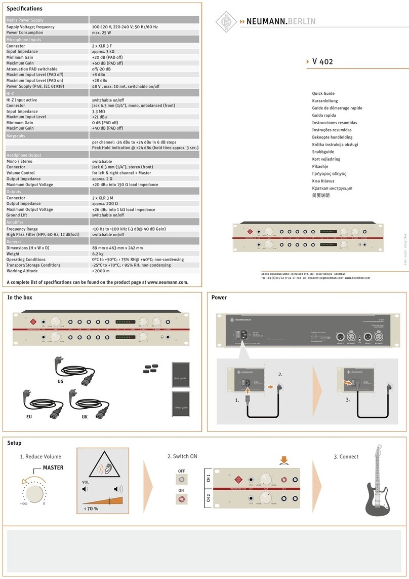 Neumann.Berlin V 402 quick guide