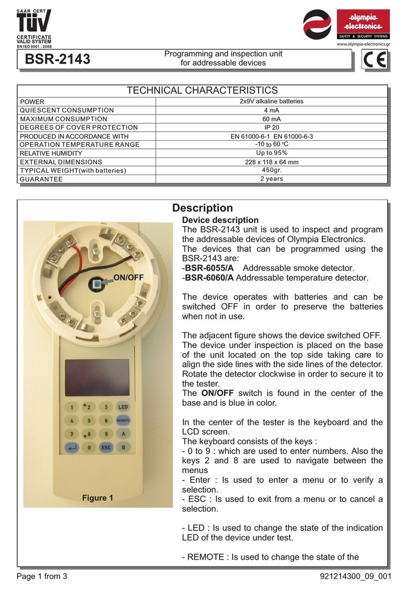 olympia electronics BSR-2143 quick start guide olympia electronics BSR-2143 quick start guide