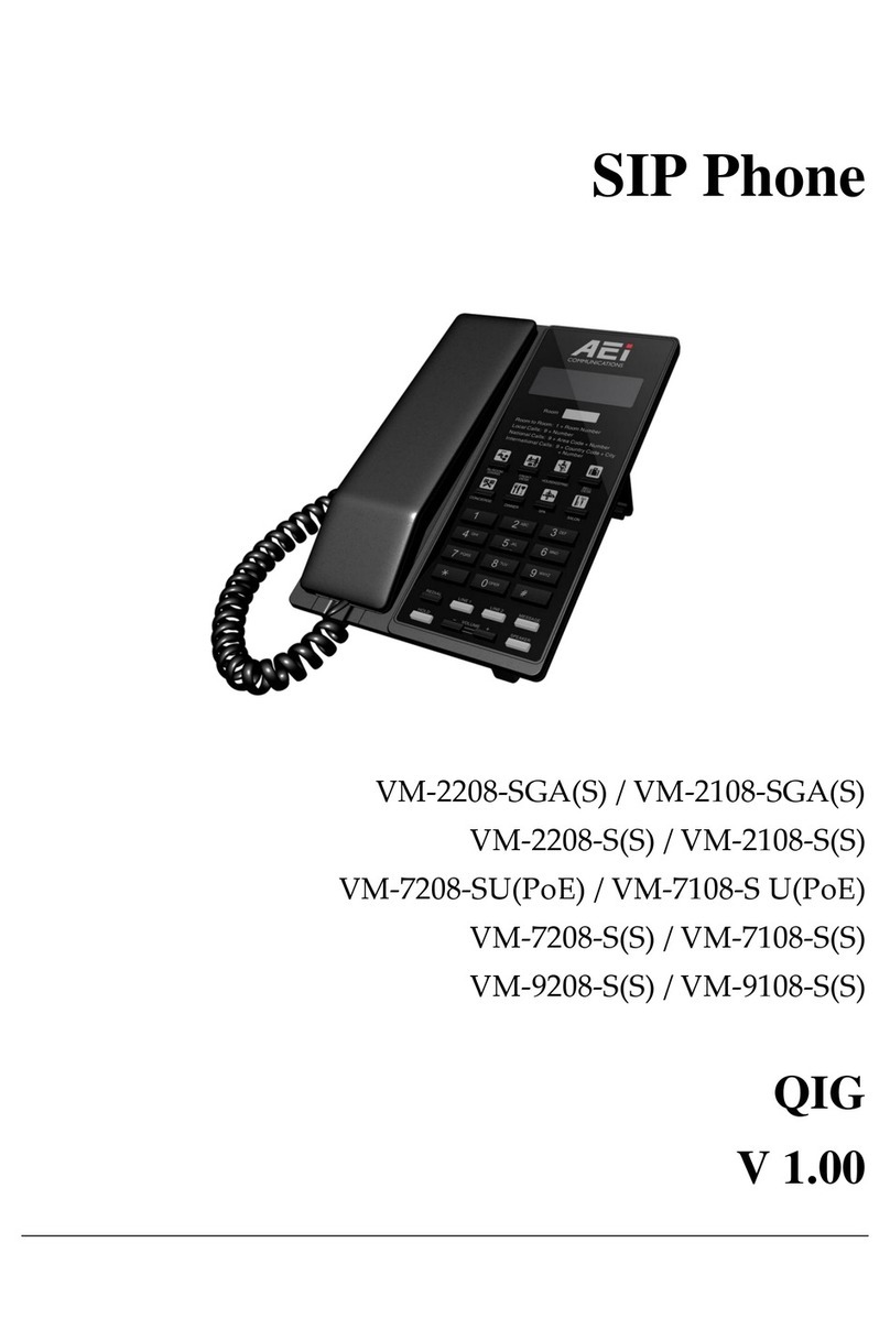 AEI COMMUNICATIONS VM-7 08 Series Quick installation guide