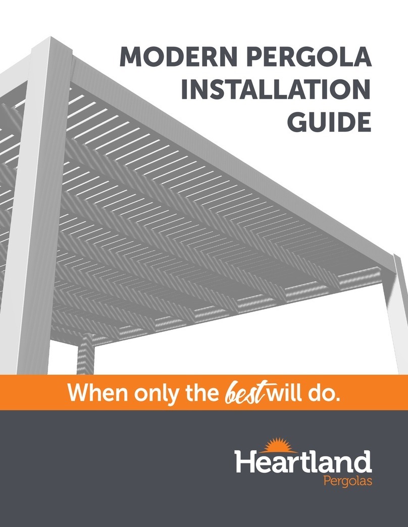 Heartland MODERN PERGOLA installation guide